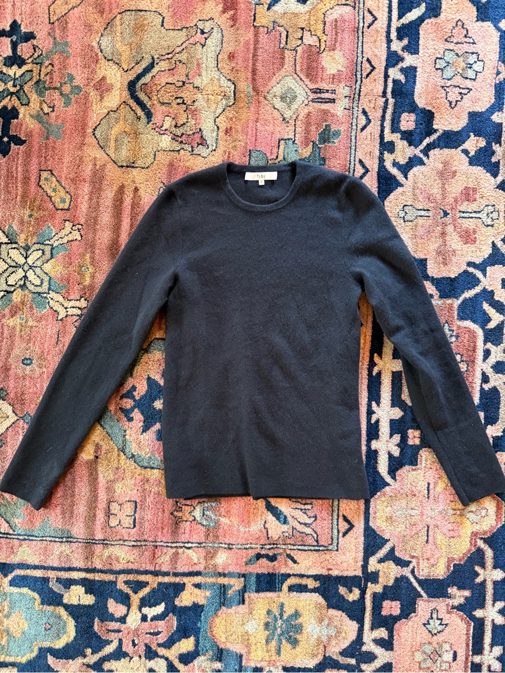 Tibi black cashmere sweater, medium